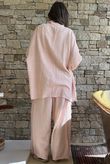 Rustic Nature Bubble Cotton Waterfall Jacket Washed Peachy Nude